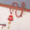Novo cadeado de formato de moeda estilo chinês para realizar desejos, colar de brocado Song, acessório de broche Hanfu estilo antigo, acessório DIY de liga estilo chinês