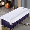 Sábana para Cama de Salón de Belleza Algodón Lavable Anti-arrugas Sábana de Cama Masaje Corporal Belleza Poliéster Algodón Sábana de Cama Almohadilla de Belleza Individual Secado Rápido Abertura