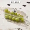 Prato Exquisito e de Alta Qualidade para Doces, Chá e Lanches, Mesa de Centro para Sala de Estar, Prato de Plástico para Lanches, Luxo Acessível para Casa e Prato de Lanches de Alto Valor