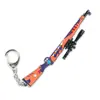 Peace JY Modelo de Periférico de Juego 12cm AKM-Guerra Inversa Modelo Futuro de Aleación Llavero de Atrezo para Niño