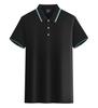 190#180g algodón mercerizado color habitación manga corta solapa camisa POLO ropa de trabajo empresarial camisa cultural publicidad T overoles