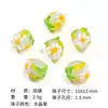 Hanyuyuan Vidrio Soplado Cuentas de Fresa Hechas a Mano Cuentas DIY Accesorios para Joyería Pulsera Collar Materiales de Cuentas Sueltas