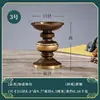 Yuantong Artesanato Lâmpada Budista Suporte de Vela de Latão Suporte de Vela Ruyi Base de Lâmpada de Manteiga Bicolor Suporte de Vela de Lâmpada Eterna Atacado