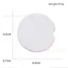Venta Directa de Fábrica Cerámica Sublimación Impresión Transferencia de Calor Brillante en Blanco Pieza de Cerámica Colgante Se Puede DIY Fácil de Limpiar Posavasos