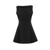 Verão Novo Sexy Sexy Colete Sem Mangas Vestido Cintura Cintura Alta Costura Pura Luxúria Elegante Justo ao Corpo Saia Curta