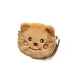 Nova Bolsa de Pelúcia Fofa da Menina Urso de Manteiga Estilo Coreano Menina Out Desenho Animado Estilosa Super Fofa Bolsa Transversal