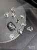 Joyería de Pedrería K9 de Alta Calidad con Parte Trasera Puntiaguda para Uñas, Pedrería Transparente Blanca tipo Caramelo de Roca Deslumbrante, Pedrería Irregular Apilada en Ángulo Recto Largo, Bolas de Pedrería para Uñas al por Mayor