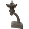 Farol de piedra antigua de fábrica Bluestone, fabricante de faroles de piedra de granito para jardín, casa, patio, paisaje