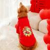Otoño e invierno Año Nuevo tótem perro grande suéter con capucha perro grande golden retriever festivo Año Nuevo perro año del Dragón ropa para mascotas
