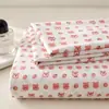 Sábana de algodón lavado de 1.8 m, pieza única, adecuada para dormitorios estudiantiles, incluye un colchón individual, una sábana y una funda de almohada - un juego de tres piezas, no hecho completamente de algodón puro
