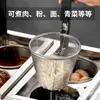 Olla Eléctrica Comercial para Fideos, Olla de Mesa para Sopa y Fideos, Olla Caliente a Gas, Cocedor de Empanadillas, Máquina Multifuncional para Cocinar Fideos