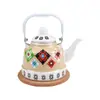 Olla de Esmalte Puede Usarse Directamente al Fuego Esmalte 2.5L Olla de Esmalte Cafetera de Porcelana Esmaltada Tetera Cocina de Inducción Olla de Esmalte Rusa