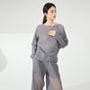 Blusas Assimétricas de Manga Longa Estilo Japonês Série Miyake Pp para Mulheres em Cor Lisa, Soltas, Simples e Versáteis Camisetas Plissadas