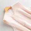 Chaleco 100% Cachemir Puro Otoño e Invierno Nuevo para Mujer Cuello Hebilla Sin Mangas Top Estilo Chino Chaleco Holgado