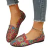 Nuevos Zapatos Planos de Primavera y Otoño para Mujer, Mocasines de Punta Fina, Zapatos Slip-On de Tacón Bajo, Zapatos de Boca Baja de Talla Grande para Mujer