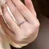 Anillo Degradado Arcoíris Dopamina Super Brillante con Diamantes, Sensación Fresca y Refrescante de Verano, Diseño de Nicho, Anillo de Moda y Exquisito