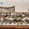 Qiemo Azúcar Jade Hetian Flor Pequeña Amuletos Hecho a Mano DIY Wenwan Borla Pequeña Colgantes Espaciadores para Pulsera Accesorios