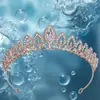 Adorno de cabeça para noiva vestido de noiva coreano coroa de noiva coroa de aniversário performance acessórios de cabelo de liga de strass cristal atacado