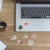 50 Pegatinas Navideñas Retro de Dibujos Animados para Decoración de Cuaderno, Guitarra, Decoración Impermeable DIY, Venta al por Mayor Transfronteriza