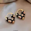 Brincos Dourados Maillard Brincos Elegantes Retrô Femininos 2025 Novo Estilo Quente Brincos de Luxo Acessível