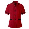 Ropa de limpieza de manga corta para mujer, limpieza de propiedades hoteleras, tía, ropa de trabajo, asistente de habitación de hotel de hospital, herramientas de verano