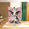 Manta de Franela Transfronteriza, Manta Gruesa para Siesta en Sofá de Oficina, Manta Cubierta para Aire Acondicionado, Manta de Viaje, Manta Estampada, Diseño Personalizado Disponible