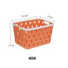 Organizador de Juguetes para Niños de Preescolar Cesta de Almacenamiento Plástico PP Patrón de Diamante Cesta de Almacenamiento Rectangular Marco de Pan