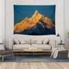 Vista Nocturna de Luna Nórdica Cielo Estrellado paisaje sanador tela de fondo tela colgante mesita de noche decoración de dormitorio tela de pared dormitorio celebridad de Internet