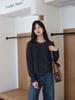 Roupas Zhengqite/Coleção Outono e Inverno 2026 Novo Suéter de Lã Cashmere Escovada Sem Costura com Gola Redonda