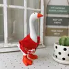 Conjunto de fantasia de ganso para varanda transfronteiriça, figura em miniatura de ganso, fantasia para decoração de atmosfera natalina, acessórios de suéter de tricô