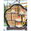 Soporte de Exhibición de Mesa de Postres Estilo Chino, Bandeja de Mesa para Compromiso y Boda, Estante Decorativo, Decoración de Boda, Soporte para Pasteles de Hora del Té