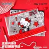 Bolsa Autêntica Sanrio A4 com Grade e Zíper Fofa Hello Kitty Bolsa de Armazenamento de Documentos para Estudo