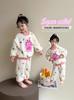 Pijama Feminino 2025 Novo Infantil Bebê Primavera Outono Inverno Flanela Quente Roupa de Casa Meninas Outono e Inverno Conjuntos