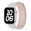 Adequado para Apple Watch1-12/Ultra1-3 Pulseira de Relógio de Silicone Magnética Forte com Três Contas em Formato de I