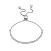 Mecanismo de Cierre Cadena Pulsera de Plata S925 Fila Única Circonita Diamante Artificial Pulsera Venta Directa de Fábrica