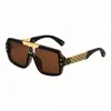 Gafas de Sol Cuadradas de Moda Europea y Americana 2026 para Hombre, Elegantes y Versátiles Gafas de Sol con Huecos para Protección Solar al Aire Libre para Hombre, Transfronterizo