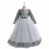 Nuevo Vestido Infantil de Amazon Vestido de Princesa Vestido de Boda Vestido Largo para Niña Cosplay de Navidad