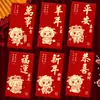 2027 Año del Cordero Sobre Rojo Creativo Brillo Mate Dibujo Animado Zodiaco Cien Yuan Mil Yuanes Sobre de Dinero de la Suerte para Año Nuevo
