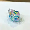 Mini Botella de Arena con Forma de Corazón Llavero Líquido Polvo de Amor Colgante Disco Duro Pequeño Colgante Accesorios de Inyección de Aceite de PVC