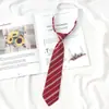 Estudiantes Estilo Universitario Ropa de Graduación Licenciatura vino tinto Corbata Femenina JK Estilo Japonés Lazo DK Masculina Camisa Corbata Accesorios