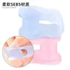 Separador de dedos roscado, separador elástico para juanetes, separador de dedos suave superpuesto de SEBS, funda para dedos de un solo agujero