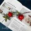 Fruta Romã Simulada Caqui Cabeça Única Dupla Romã Simulada Caqui Lanche de Ano Novo Flor DIY Balde de Bênção para Casa Lote de Flores Artificiais