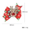 Decoración Navideña Pasadores para el Cabello de Niños Accesorios para Fiestas Navideñas Pasadores con Lazo de Dibujos Animados de Papá Noel