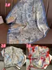Bufanda de Seda Patchwork Colorida para Mujer, Dulce Estilo Coreano Bufanda Cuadrada 70, Bufanda de Seda Fresca, Bufanda Cuadrada, Bufanda Chal de Seda Imitación al por Mayor