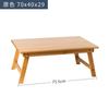 Escritorio de Cama de Bambú Perezoso para Dormitorio Plegable Pequeña Mesa Mesa Kang de Madera Maciza Mesa de Estudio para Estudiantes Mesa Simple para Ventana de Bahía