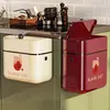 Cubo de basura de cocina, Montado en la pared, No requiere agacharse, Alto valor estético, Adecuado para residuos de cocina, Baño y Cesta para papel higiénico
