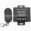 Controlador de tira de luz RF inalámbrico monocromático de alta potencia, regulador monocromático de 30A, carcasa de hierro RF de 3 teclas