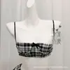 Lencería Sexy Europea y Americana Transfronteriza Aro de Acero Cuadros Estudiante Jk Atuendo Falda Plisada Traje Uniforme Exportación Femenino 260