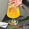 Copo de Vidro para Chá de Frutas com Pé Alto Copo de Vidro Copo Popular para Restaurante Suco Água com Gás Copo de Brandy Copo para Bebidas Geladas