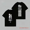 T-Shirt Europeia Transfronteiriça TamanhoXm para Casal S.Coups X Mingyu Concerto Mesma Estampa de Letras T-Shirt de Fã Kpo